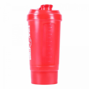 Gorilla Sports Protein Shaker 500ml crvena 