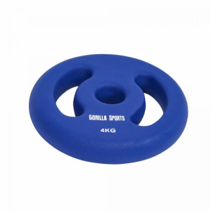 Gorilla Sports Set neoprenskih utega / diskova 8 kg (2x4)  