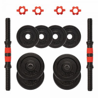 Gorilla Sports Komplet bučica od lijevanog željeza  15kg 25mm