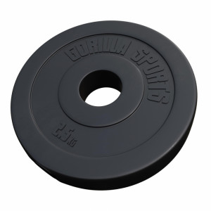 Gorilla Sports Olympic cementni disk obložen plastikom 1,25 kg - 15 kg 50 /51 mm 