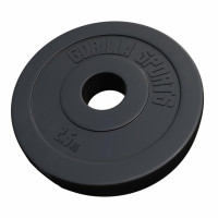 Gorilla Sports Olympic cementni disk obložen plastikom 1,25 kg - 15 kg 50 /51 mm 2,5 kg