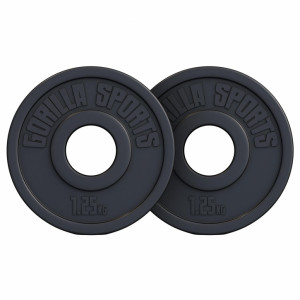 Gorilla Sports Olympic plastificirani cementni disk 1,25 kg - 15 kg 50 /51 mm SET 2,5 KG (2x1,25 kg) SET 2,5 KG (2x1,25kg) 