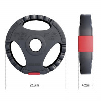 Olimpijski plastificiranii cementni disk (GRIP) 1,25kg - 15kg 50/51mm