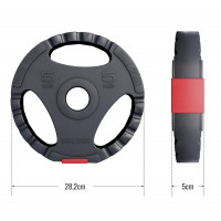 Olimpijski plastificiranii cementni disk (GRIP) 1,25kg - 15kg 50/51mm