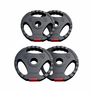 Olimpijski plastificiranii cementni disk (GRIP) 1,25kg - 15kg 50/51mm SET 30 KG (2x5 2x10kg) 