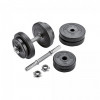 Gorilla Sports Set šipki i utega 60 kg - cementni plastificirani 30/31 mm 