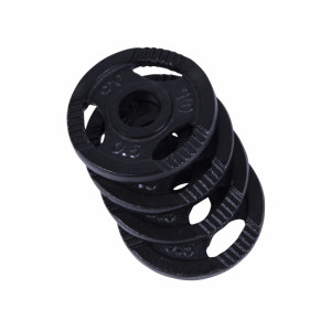 Gorilla Sports Željezni disk za šipke  GRIP 0,5kg - 20kg 30/31mm crna 2 kg (4x0,5) 