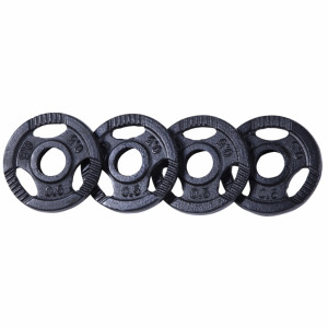 Gorilla Sports Željezni disk za šipke  GRIP 0,5kg - 20kg 30/31mm crna 2 kg (4x0,5) 