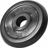 Gorilla Sports Disk od lijevanog željeza gumiran 0,5kg - 25 kg 30 / 31mm