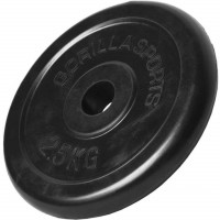 Gorilla Sports Disk od lijevanog željeza gumiran 0,5kg - 25 kg 30 / 31mm