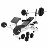 Gorilla Sports Univerzalna klupa za vježbanje + set utega 100 kg 30/31 mm 