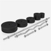 Gorilla Sports Univerzalna klupa za vježbanje + set utega 100 kg 30/31 mm bjela 