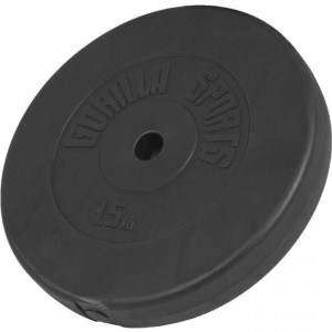 Gorilla Sports plastificiran cementni disk 1,25kg - 15kg / 31mm 7,5 kg 