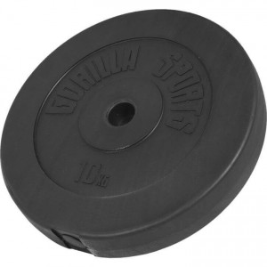 Gorilla Sports plastificiran cementni disk 1,25kg - 15kg / 31mm 10 kg 