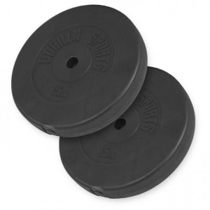 Gorilla Sports plastificiran cementni disk 1,25kg - 15kg / 31mm SET 30KG (2x15kg) 