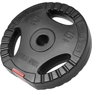 Gorilla Sports plastificiran cementni disk (GRIP) 1,25kg - 15kg / 31mm 