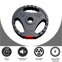 Gorilla Sports plastificiran cementni disk (GRIP) 1,25kg - 15kg / 31mm Gorilla Sports plastificiran cementni disk (GRIP) 1,25kg - 15kg / 31mm