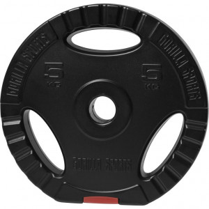 Gorilla Sports plastificiran cementni disk (GRIP) 1,25kg - 15kg / 31mm 5 kg 