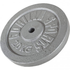 Gorilla Sports Željezni disk za šipke 0,5kg - 30 kg 30/31mm siva 20 kg 