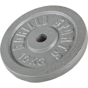 Gorilla Sports Željezni disk za šipke 0,5kg - 30 kg 30/31mm siva 10 kg 