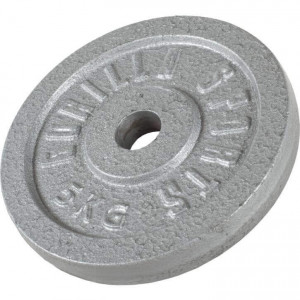 Gorilla Sports Željezni disk za šipke 0,5kg - 30 kg 30/31mm siva 5 kg 