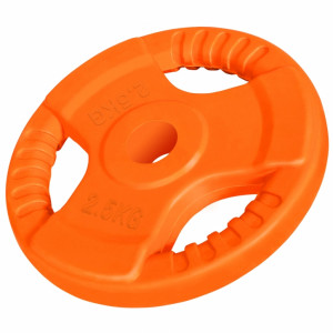 Gorilla Sports Disk od lijevanog željeza GUMENI GRIP 1,25 kg - 25 kg 30/31mm 2,5 kg 