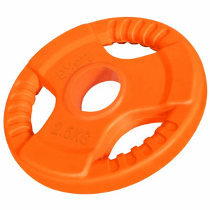 Gorilla Sports disk od lijevanog željeza GUMENI GRIP 1,25kg-25 kg 50 / 51mm 2,5 kg 