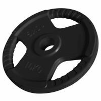 Gorilla Sports disk od lijevanog željeza GUMENI GRIP 1,25kg-25 kg 50 / 51mm
