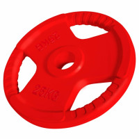 Gorilla Sports disk od lijevanog željeza GUMENI GRIP 1,25kg-25 kg 50 / 51mm