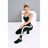 Gorilla Sportske nogavice crno-ružičaste