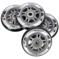 HMS Set crnih PU kotača 76x24 + ABEC9 NILS EXTREME ležajevi HMS Set crnih PU kotača 76x24 + ABEC9 NILS EXTREME ležajevi