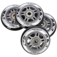 HMS Set crnih PU kotača 80x24 + ABEC9 NILS EXTREME ležajevi HMS Set crnih PU kotača 80x24 + ABEC9 NILS EXTREME ležajevi