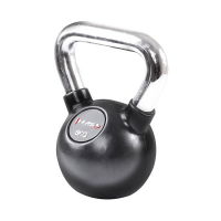 HMS Vinyl kettlebell s kromiranim rukohvatom KGC 8 kg HMS Vinyl kettlebell s kromiranim rukohvatom KGC 8 kg