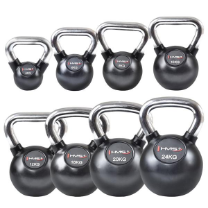 HMS Vinyl kettlebell s kromiranim rukohvatom KGC 8 kg 