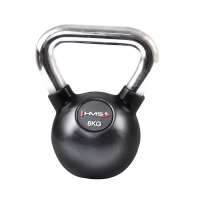 HMS Vinyl kettlebell s kromiranim rukohvatom KGC 8 kg HMS Vinyl kettlebell s kromiranim rukohvatom KGC 8 kg