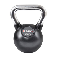 HMS Vinyl kettlebell s kromiranom ručkom KGC 10 kg HMS Vinyl kettlebell s kromiranom ručkom KGC 10 kg