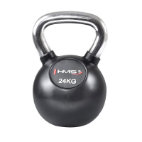 HMS Vinyl kettlebell s kromiranim rukohvatom KGC 24 kg HMS Vinyl kettlebell s kromiranim rukohvatom KGC 24 kg