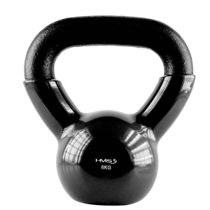 HMS Kettlebell presvučen vinilom KNV06 6 kg, crni 