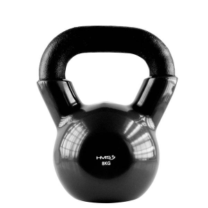 HMS Kettlebell presvučen vinilom KNV08 8 kg, crni 