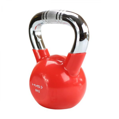 HMS Kettlebell s kromiranom ručkom KTC 8 kg crveni 