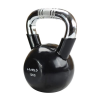 HMS Kettlebell s kromiranom ručkom KTC 12 kg crne boje 