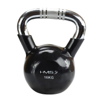 HMS Kettlebell s kromiranom ručkom KTC 16 kg crne boje HMS Kettlebell s kromiranom ručkom KTC 16 kg crne boje