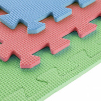 HMS Zaštitna puzzle podloga strunjača tatami ONE Fitness MP10 zeleno-plavo-crvena HMS Zaštitna puzzle podloga strunjača tatami ONE Fitness MP10 zeleno-plavo-crvena