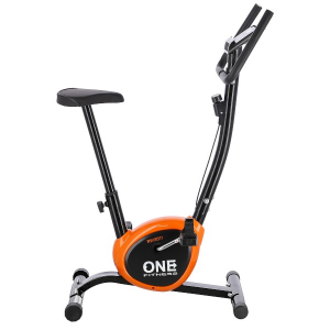 Mehanički sobni bicikl ONE Fitness RW3011 crno-narančasti. 