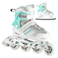 NILS Extreme NH18191 2u1 klizaljke bijelo-plave