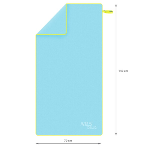 Ručník z mikrovlákna NILS aqua NAR11 světle modrý/zelený Ručník z mikrovlákna NILS aqua NAR11 světle modrý/zelený