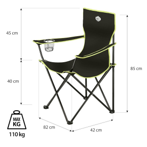 HMS Sklopiva stolica NILS Camp NC3044 limeta 