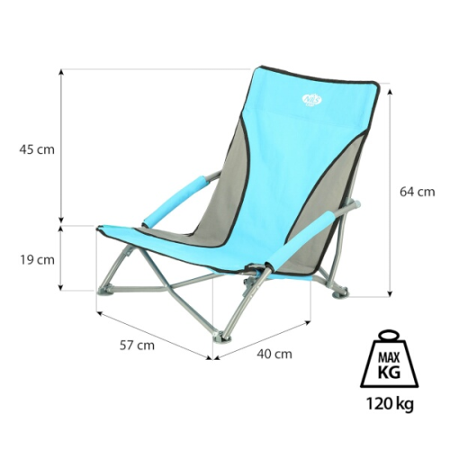Ležaljka za plažu NILS Camp NC3035 plava Ležaljka za plažu NILS Camp NC3035 plava