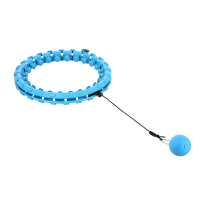 Masažni hula hoop HMS HHW01 s utezima plavi Masažni hula hoop HMS HHW01 s utezima plavi