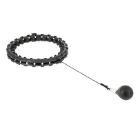 Masažni hula hoop HMS HHW01 s utezima crni. Masažni hula hoop HMS HHW01 s utezima crni.